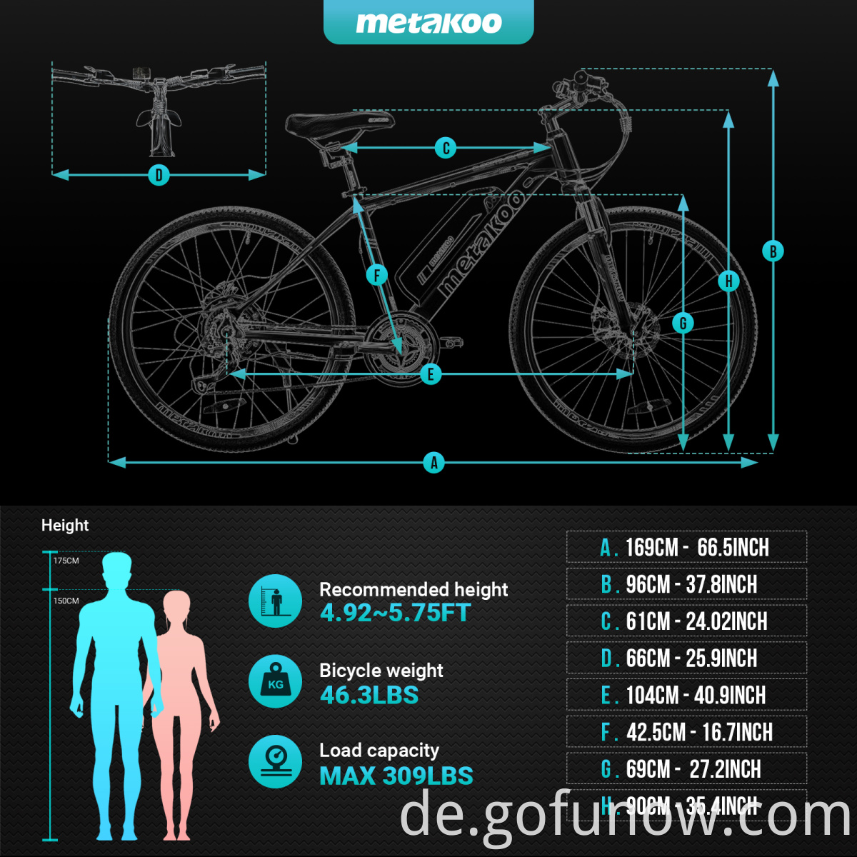 21 Speed ​​Electric Mountain Bike / Aluminiumrahmen 350W 36 V 10AH Elektromotor, 26 "Elektrofahrrad E Fahrrad 32 km / Schnellgeschwindigkeit Ebike